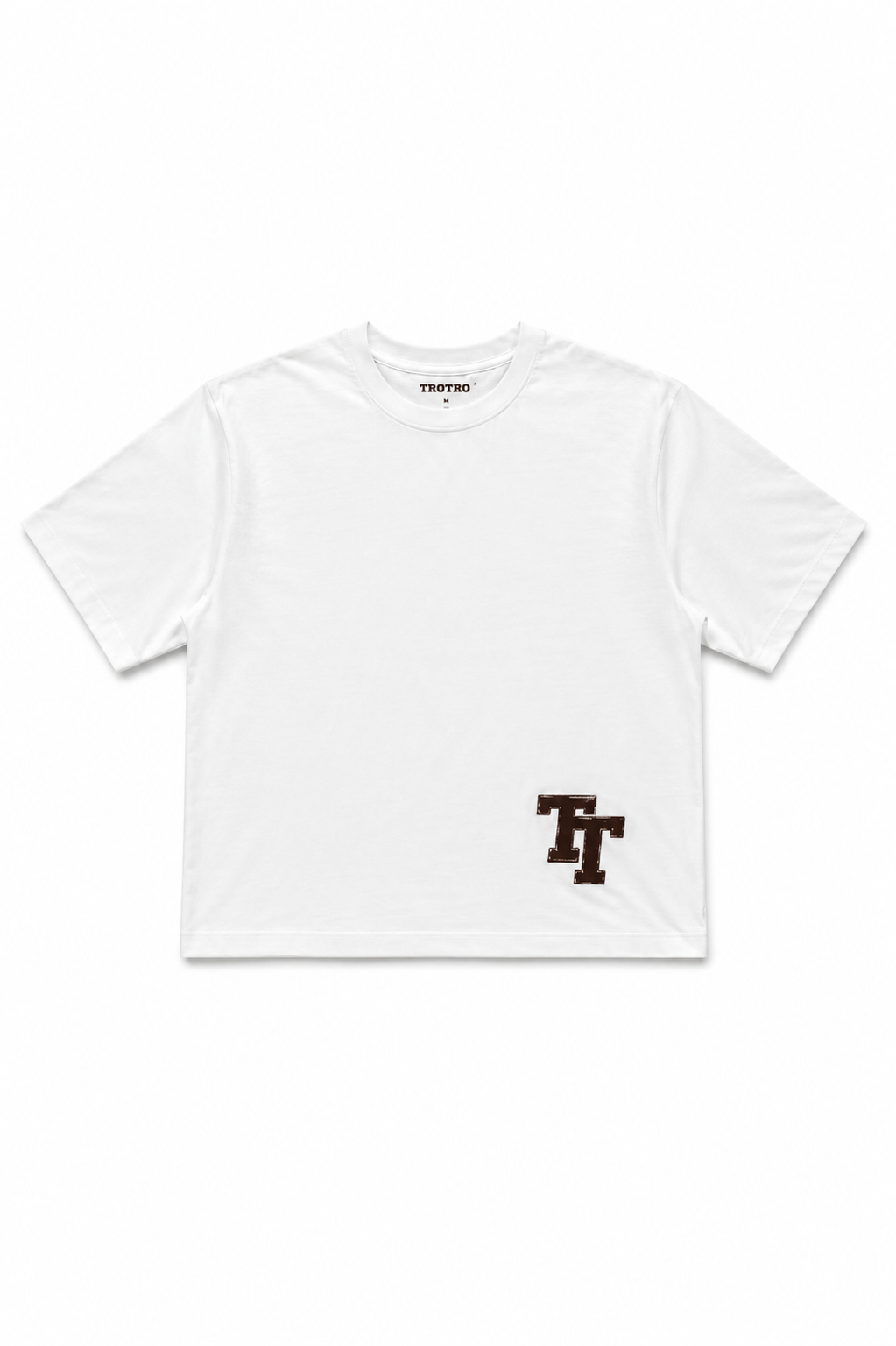 Boxy Cropped Tee - White