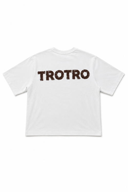 Boxy Cropped Tee - White