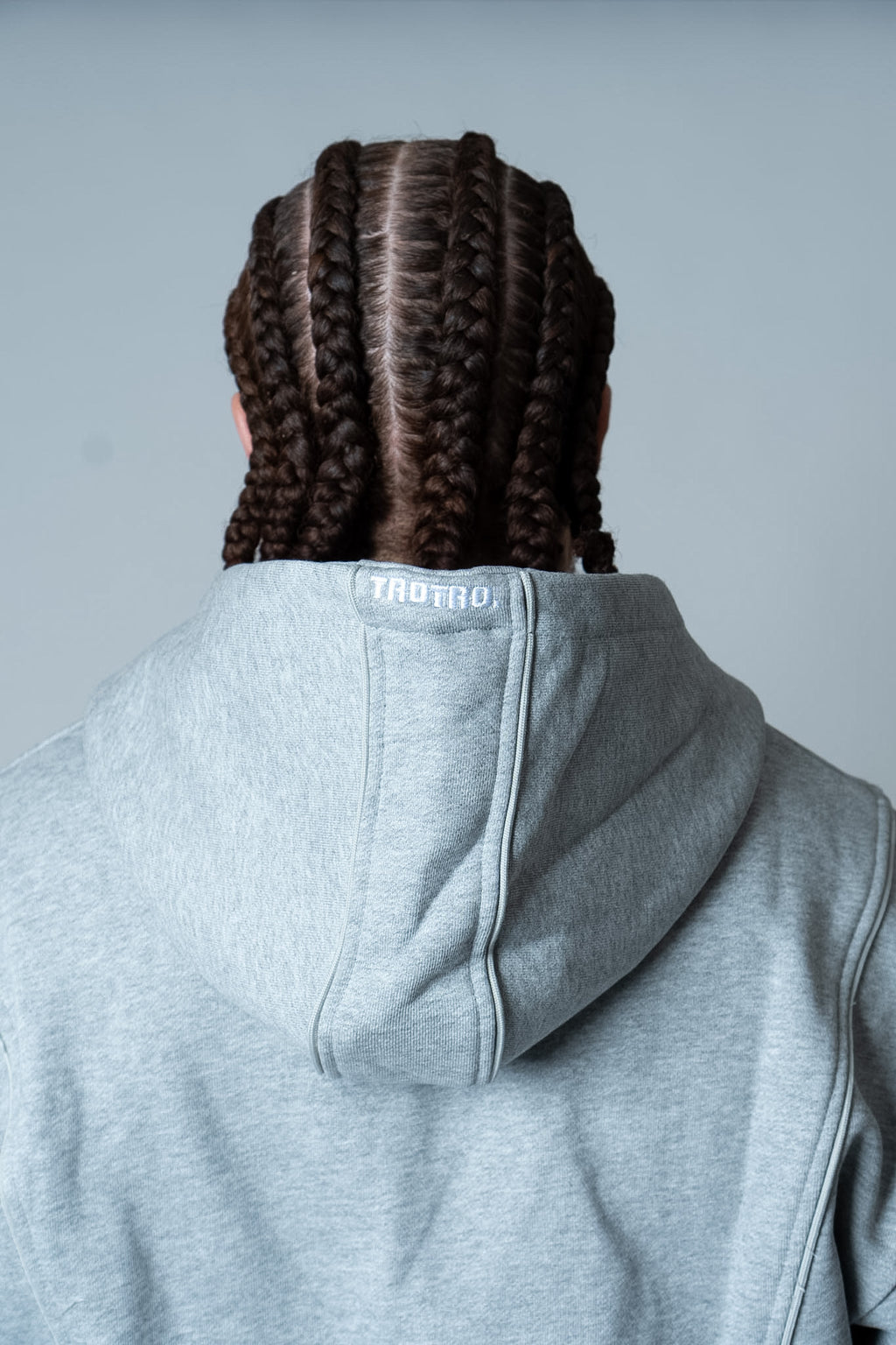 Boxy Zip Hoodie - Grey