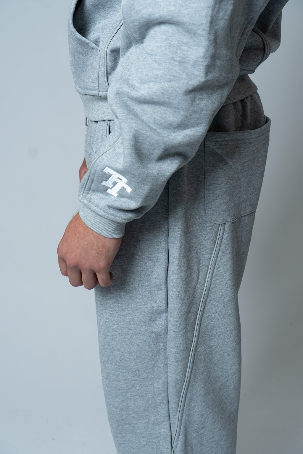 Boxy Zip Hoodie - Grey
