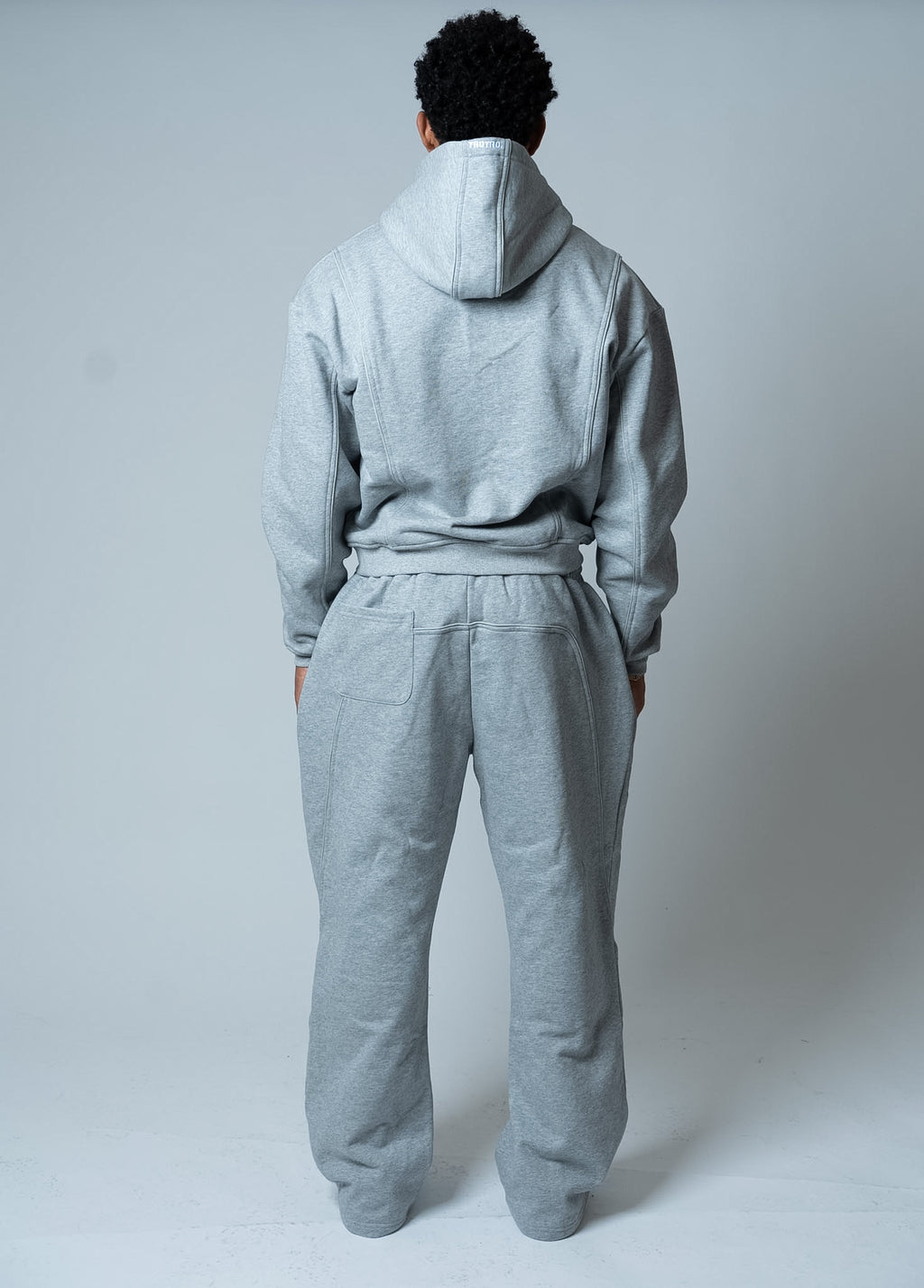 Boxy Zip Hoodie - Grey
