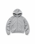 Boxy Zip Hoodie - Grey