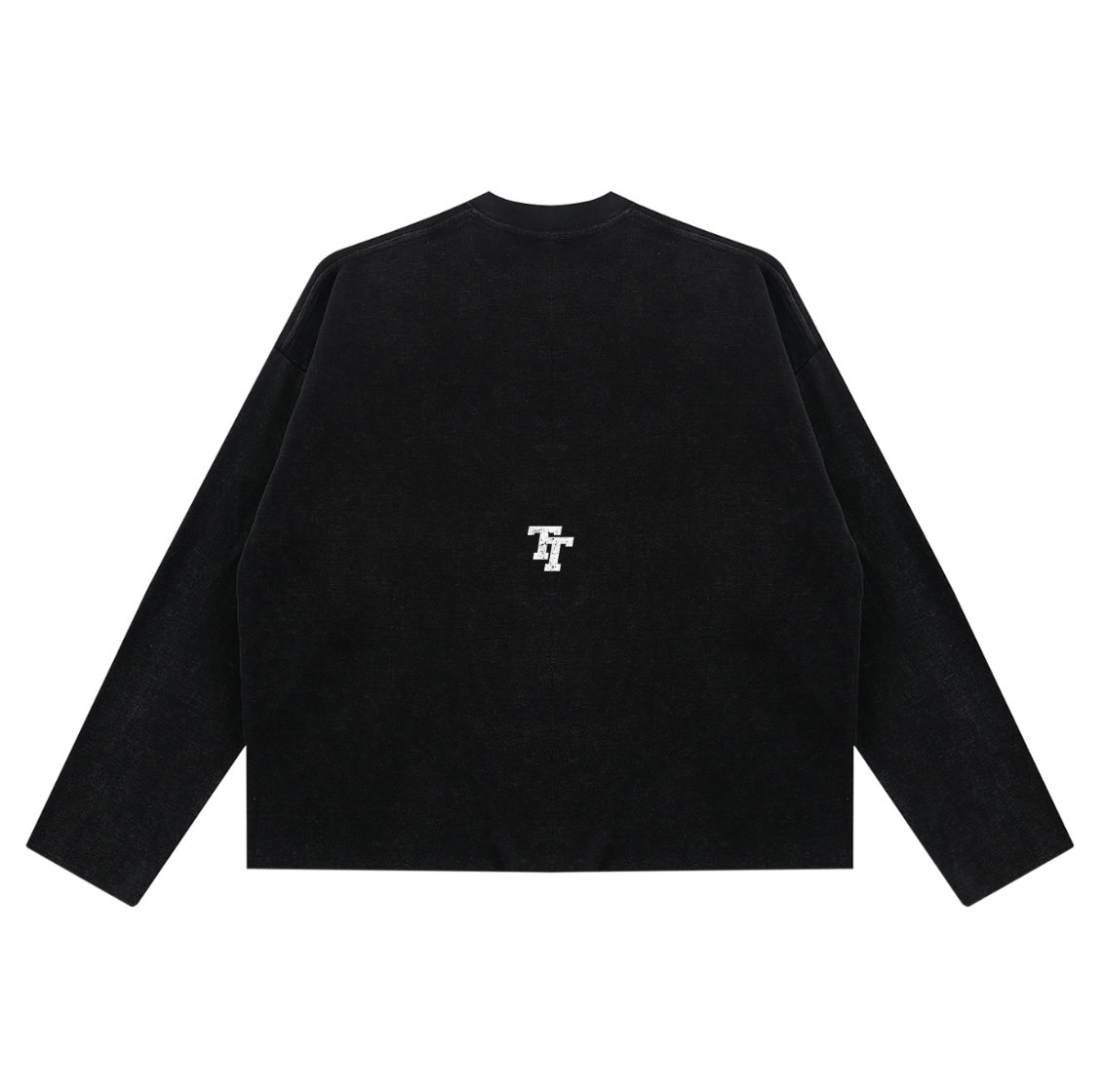 Waffle Longsleeve - Washed Black