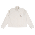 Boxy Pinstripe Shirt – Pale Yellow / Chocolate